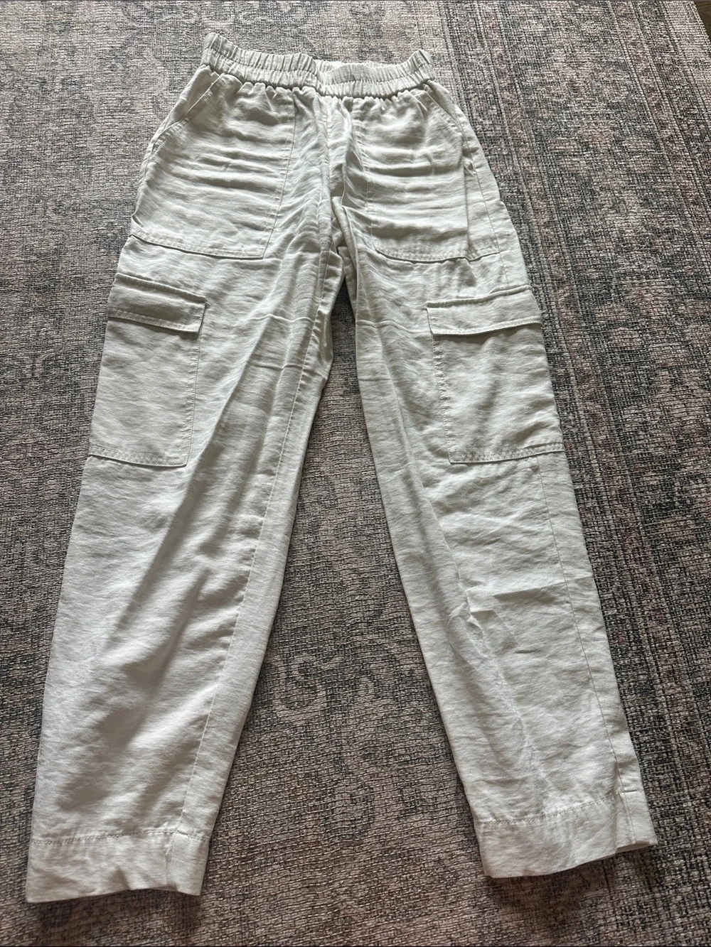 a new day women Light Beige Cargo Pants with Elastic Waist